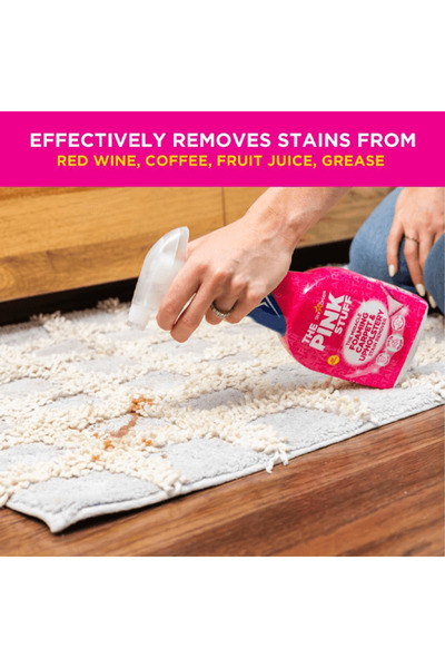 THE PINK STUFF Rotating Electric Brush and Upholstery & Carpet Spray