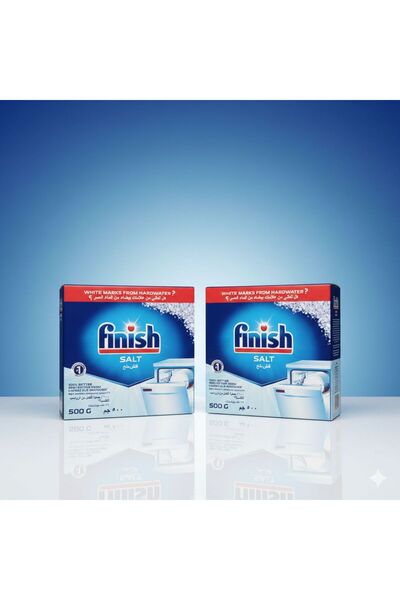 Finish Finish Dishwasher Salt 500g - 2-Pack | Prevents limescale and improves dishwasher performance