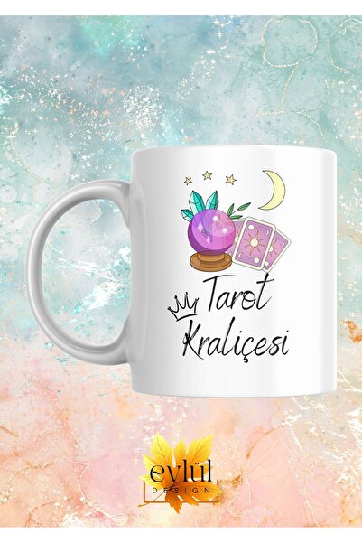Eylül Design Tarot Queen Special Design Printed Mug Cups Gift Tea-Coffee Cup