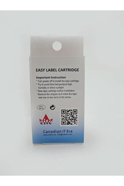 Cite Label Cassette, Label Cartridge 9mm 8 Meters Red Ink White Tape FOR Casio label printer