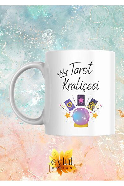 Eylül Design Tarot Queen Special Design Printed Mug Cups Gift Tea-Coffee Cup