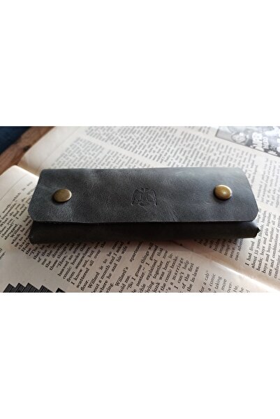 Mahfuz حافظة أقلام مصنوعة يدويًا بالكامل من الجلد الحقيقي المجنون لأقلامك الخ...