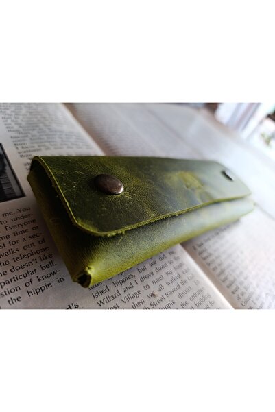 Mahfuz حافظة أقلام مصنوعة يدويًا بالكامل من الجلد الحقيقي المجنون لأقلامك الخ...