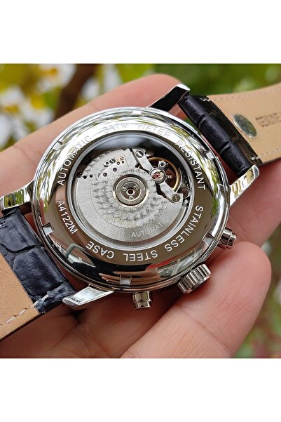 Raymond Star Series Navy Blue Silver Automatic Men's Wristwatch