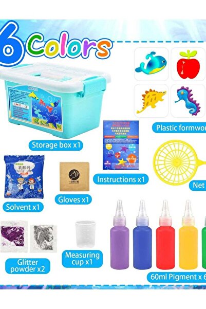 Generic 6 Color Magic Water ELF Water Animal Beads Kit DIY 3D Magic Gels Sea Life Toy