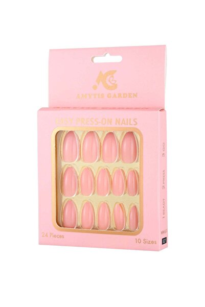 AMYTIS GARDEN أظافر صناعية لامعة، 24 قطعة S27