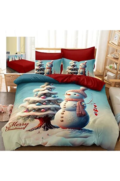 Ralex 3D Finet Bed Linen Set, 6 Pieces - Christmas
