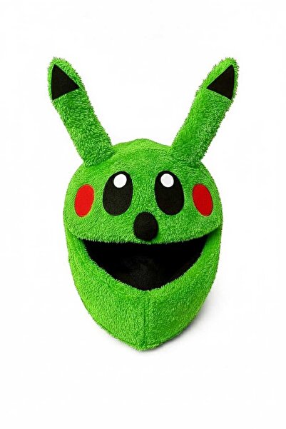 Beta yeşil renk pikacu motosiklet kask kılıfı kask süsü