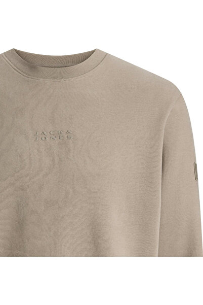 Jack & Jones Φούτερ JACK & JONES Point Sweat Crew Bf - 12285667-Desert Taupe JJ
