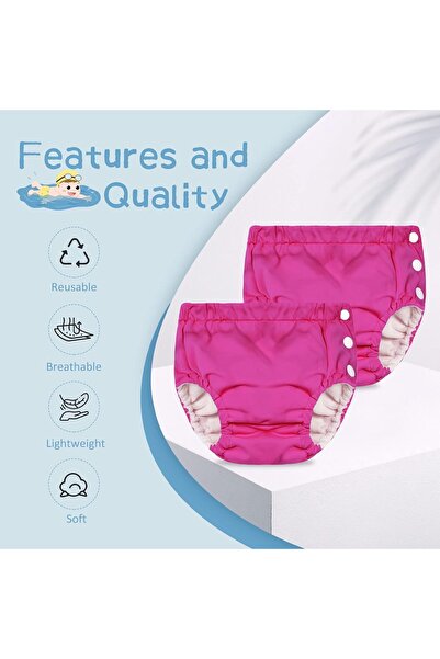Durio Swim Diapers, One-Piece, Size 2-3 Years
