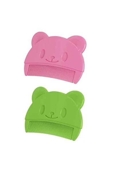 SUPER TRENDS Set of 2 Baby Combs for Removing Scalds and Cradle Caps, Soft Silicone Green Pink