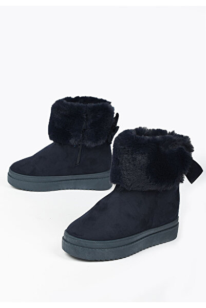 B T Shoes Cizme imblanite dama navy Michi