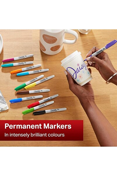 Sharpie Fine Point Permanent Markers, Peacock Edition, 28-Pack, Fine, Multi-Color