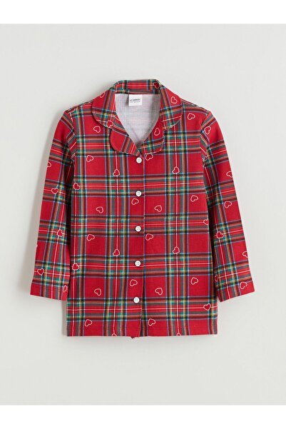 LC Waikiki Top de pijama pentru fetiță cu guler cămașă