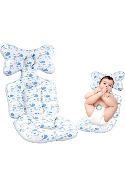 Generic UNITRIP Baby Stroller & Car Seat Cushion Liner - Blue Whale (Universal)