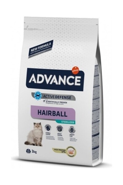 Advance Hairball Hindili Kısır Kedi Maması 3 kg
