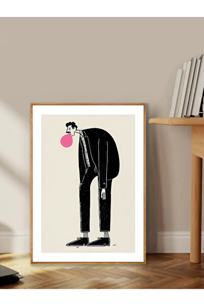 Tuba Decor Tablo dintr-o singură bucată cu rame din lemn pentru sufragerie, sufragerie, bucătărie