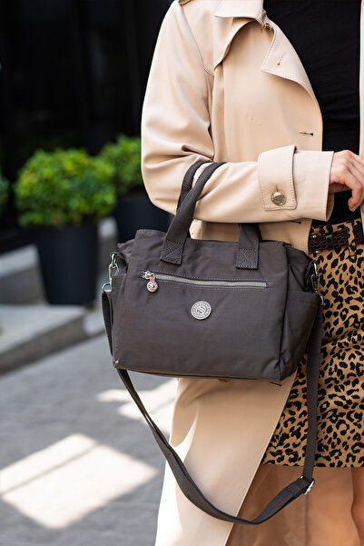 EG-BAGSS Sanmorris 7000 Women's Waterproof 5-Compartment Satin Fabric Hand and Shoulder Bag