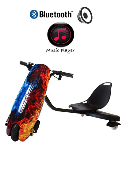 CityMate Drift Car Bluetooth Hoparlörlü Graffiti Desenli Drift Scooter