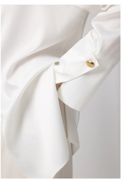 Touche GENİŞ MANŞETLİ SATEN GÖMLEK