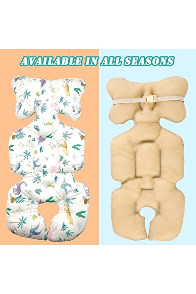 Generic Nalakal Head & Body Support Cushion for Baby Car Seat - 3D Breathable Universal Liner, Ultra-Soft fo