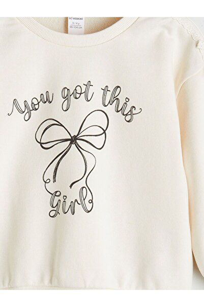 LC Waikiki Lcw Kids Crew Neck Printed Girls' Sweatshirt