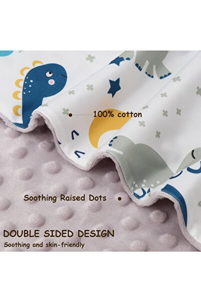 Generic Baby Blanket, Soft Plush with Dotted Fleece Back for Newborns, Unisex (C - 100×75 cm)