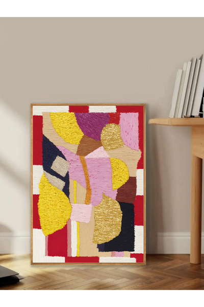 Tuba Decor Tablo dintr-o singură bucată cu rame din lemn pentru sufragerie, s...