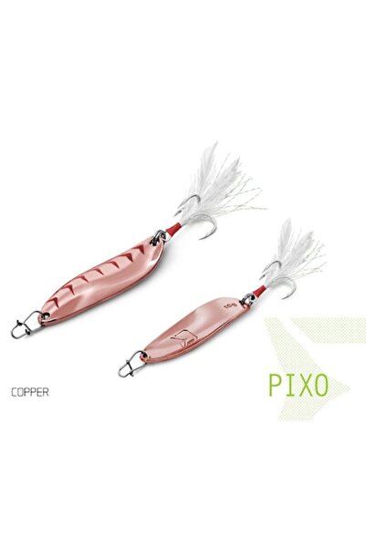 DELPHİN Fish-On-X Pixo Oscillating Spoon 10g - Copper, treble hook size 6