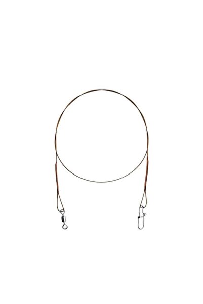 DELPHİN Lider de oțel Fish-On-X 'Bomb' cu pivot și închidere prindere, 49 fir...