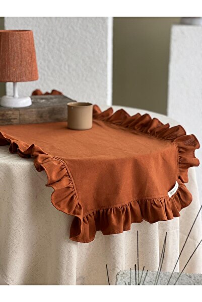 KaiAtelier Terra Linen Frilly Runner 50X150Cm