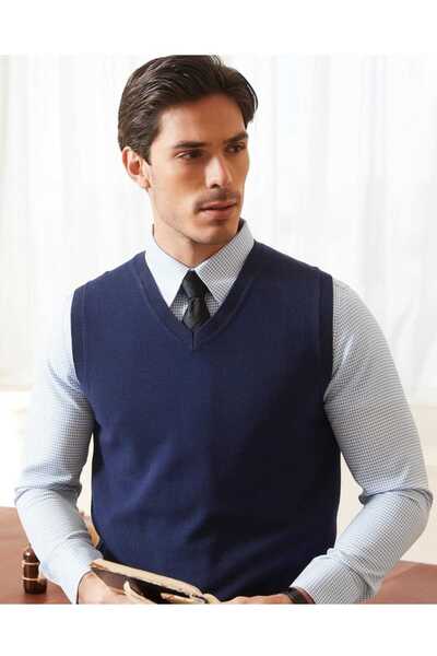 youknitwear you Shaun 100% бавовна V Yka Чоловічий трикотажний светр