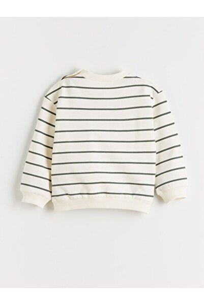 LC Waikiki Lcw Baby Crew Neck Embroidered Baby Boy Sweatshirt