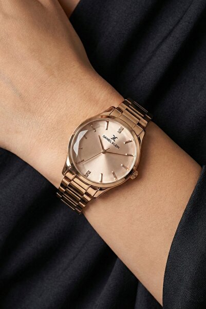 Daniel Klein Modern Rose Gold Serenity Steel Band Kristal Cam Detaylı Elegance Kadın Kol Saati