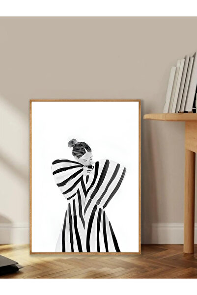 Tuba Decor Tablo dintr-o singură bucată cu rame din lemn pentru sufragerie, s...