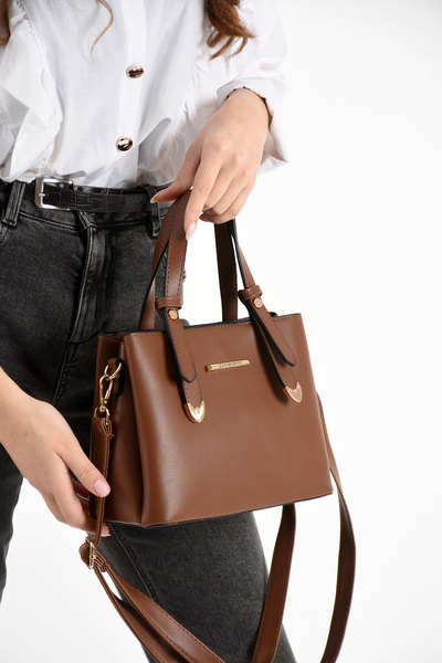 EG-BAGSS حقيبة يد وكتف نسائية أنيقة وبسيطة من سانموريس بأربعة أقسام مع إكسسوا...