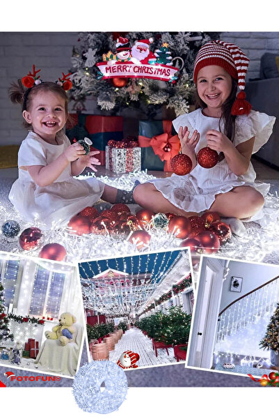 OEM LED Light Installation 40M + Self-Adhesive Support 8x8 cm, 8 Light Effects, Cool White, 40 m