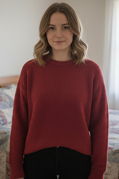 STEFFKON Women's casual sweater - Round collar