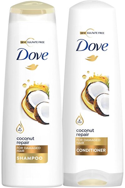 Dove Coconut Repair Shampoo 400 ml + Conditioner 320 ml