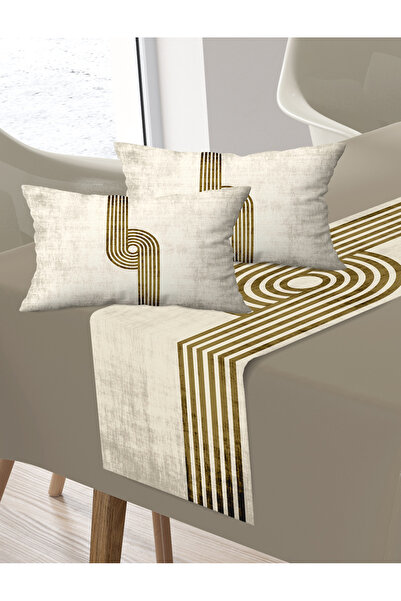 Ardizayn Venice - Velvet Fabric, Balcony, Garden, Kitchen Runner and Set of 2 Throw Pillow Covers