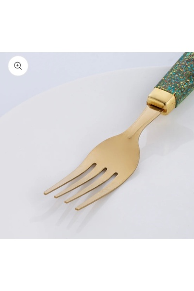 Generic Set of 4 shiny handle forks