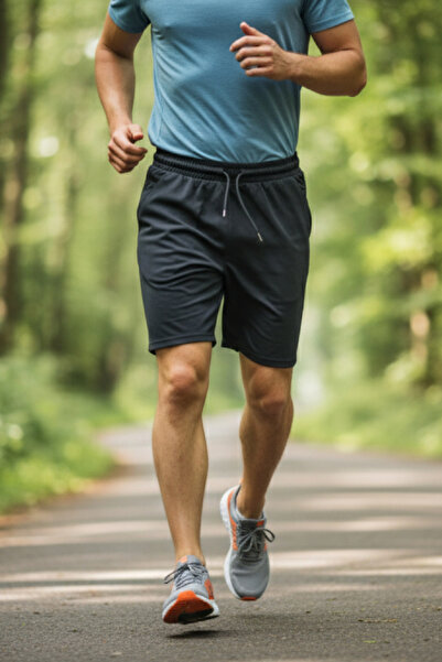 aytok tekstil Women Men Unisex Gym Gorilla Printed Black Combed Cotton Shorts Relaxed Fit Pockets Elastic Casual Sports Shorts