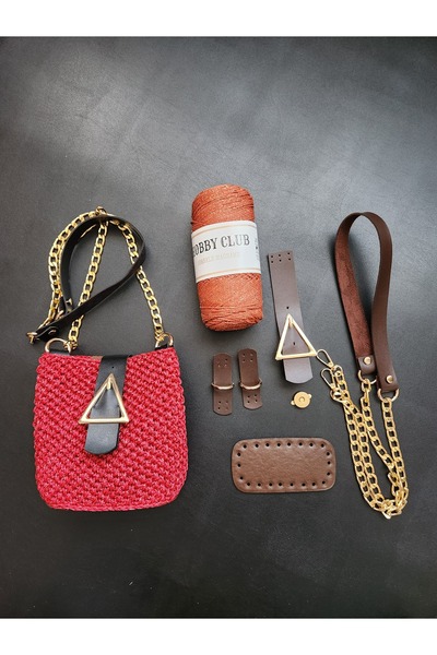 FERİHA HOBİ AKSESUAR طقم حقائب محبوكة (5 قطع)