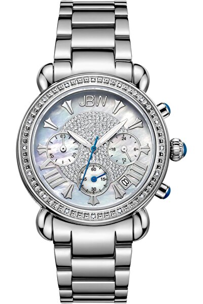 JBW Luxury Women's Victory 16 Diamonds Mother of Pearl Chronograph Watch - JB-6210-D