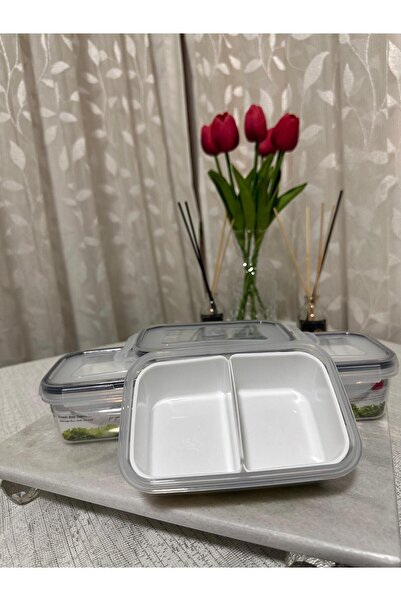 Plastard 3-Piece Convenient Microwave-Safe Fresh Box Storage Container with Convenient Vacuum Lid