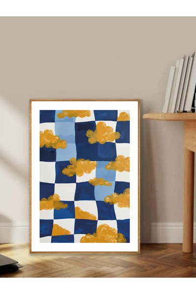 Tuba Decor Tablo dintr-o singură bucată cu rame din lemn pentru sufragerie, s...