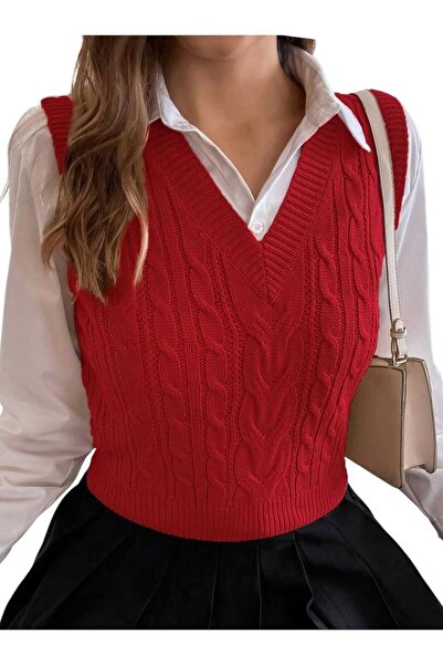 youknitwear you Cameron 100% Cotton V-Neck Women's Sweater