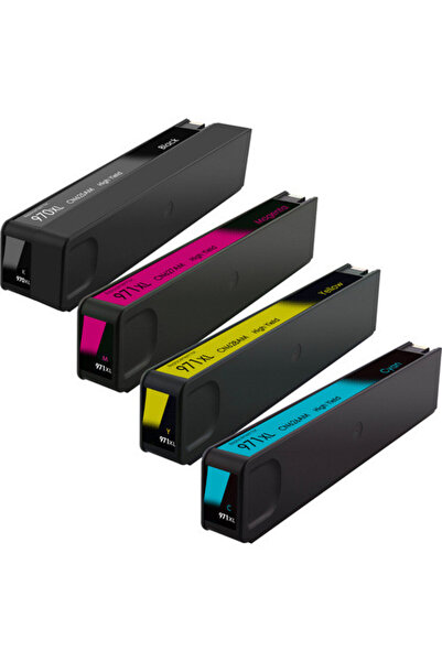 Propart Set de 4 Cartuse inkjet 970XL /971XL, Negru, Albastru, Rosu, Galben, ...