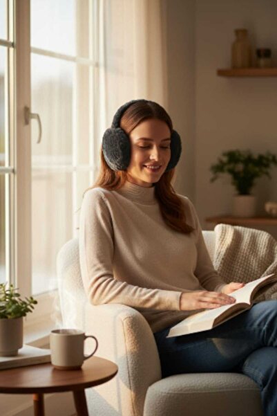 C&A&B KUZEY AVİZE Plush Cold Protection Soft Plush Foldable Ear Protector Ear Muff