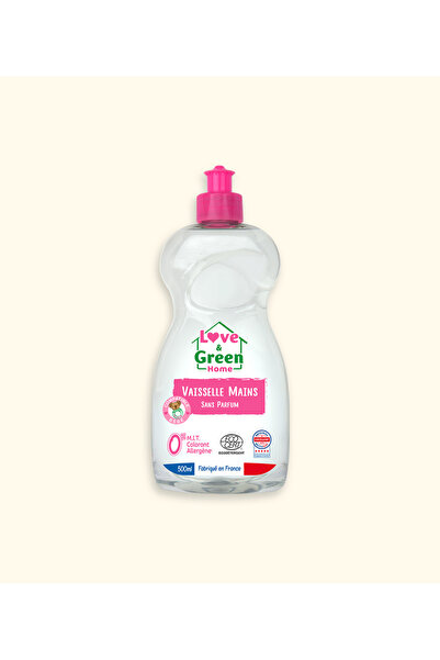 Love & Green Dishwashing detergent with hand protection Ultra Degreaser fragrance-free 500 ml